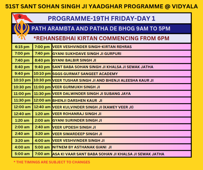 51th Sant Baba Sohan Singh Ji Yaadgar Semagam